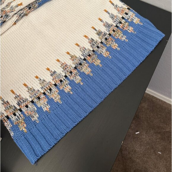 Cocobleu Fair Isle Cozy Knit Mock Turtleneck Pullover Sweater Size M - Picture 9 of 11